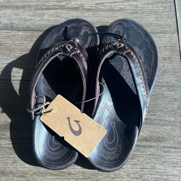 OluKai Mea Ola Dark Java NWT - Picture 10 of 12